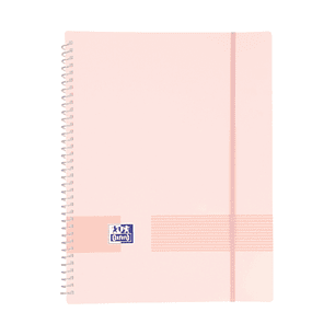 Oxford Live & Go A4 Carpeta de Fundas - Tapa de Plastico Opaco - Espiral de 40 Fundas - Color Rosa Chicle