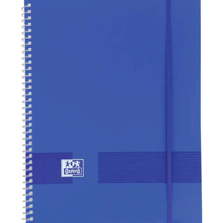 Oxford Live & Go A4 Carpeta de Fundas - Tapa de Plastico Opaco - Espiral 40 Fundas - Color Azul Marino 1