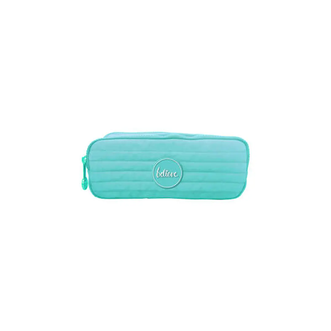 Dohe Serie Pastel Portatodo Doble - Cierre de Cremallera - Color Verde Pastel 1