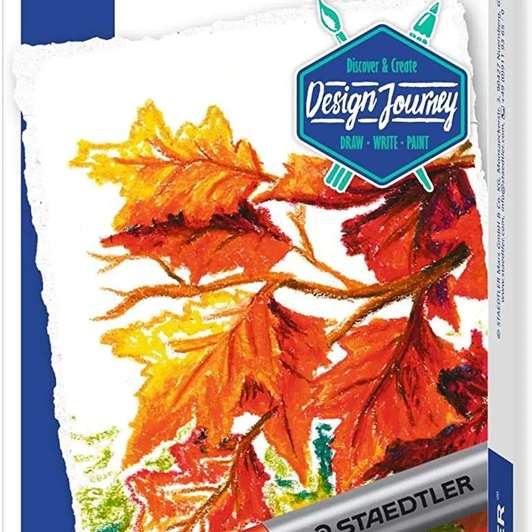 Staedtler Pasteles al Oleo 2420 Pack de 12 Ceras Blandas - Resistencia a la Rotura - Extremadamente Brillantes - Colores Surtidos 1