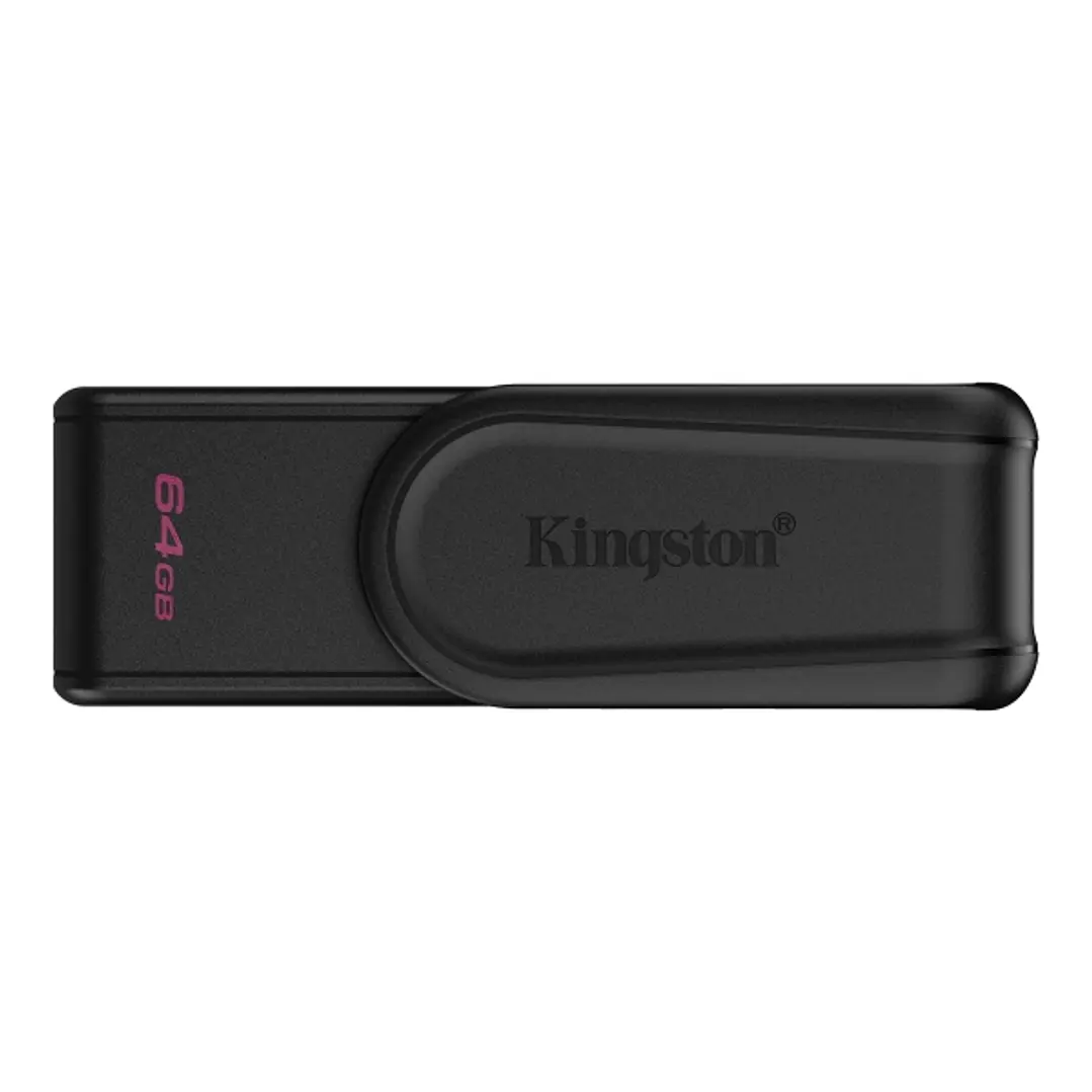 Kingston DataTraveler Exodia Memoria USB 64GB - USB 3.2 Gen 1 - Tapa Giratoria - Color Negro 1