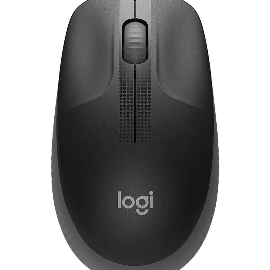 Logitech M190 Full Size Raton Inalambrico USB 1000dpi - 3 Botones - Gran Tamaño - Uso Ambidiestro - Color Negro/Gris Oscuro 1