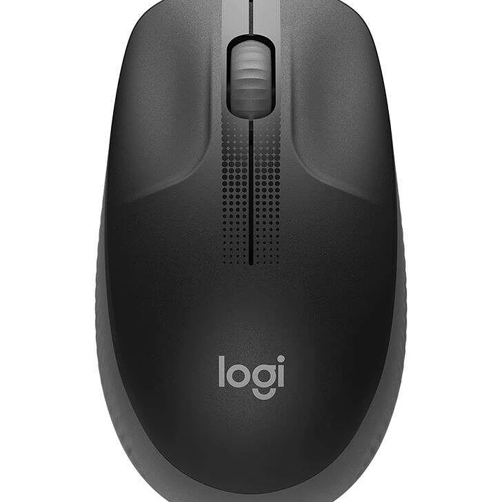 Logitech M190 Full Size Raton Inalambrico USB 1000dpi - 3 Botones - Gran Tamaño - Uso Ambidiestro - Color Negro/Gris Oscuro 1