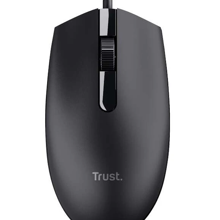Trust Basi Raton USB 1200dpi - 3 Botones - Uso Ambidiestro - Cable de 1.60m - Color Negro 1