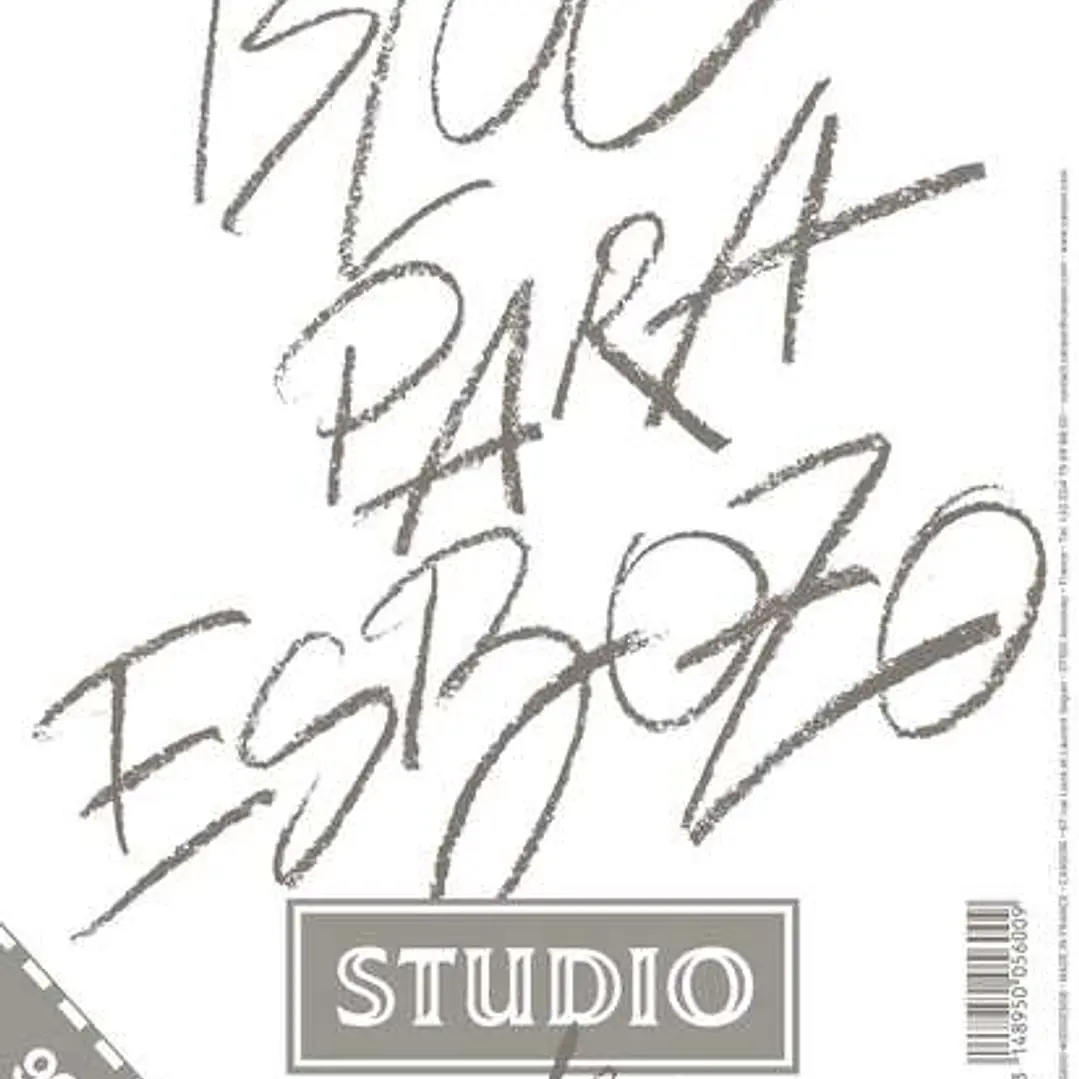 Canson Bloc para Esbozo A4 90+10 Hojas Gratis - Grano Ligero 90gr - Formato Album con Espiral Microperforado - Color Blanco Natural 1