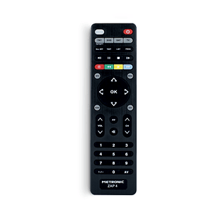 Metronic Mando a Distancia  Universal ZAP 4 EVO 5 Para TV + TDT + SAT + DVD - Color Negro