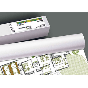 Fabrisa Plus Bobina de Papel para Plotter 80gr - Medidas 610mm x 50m