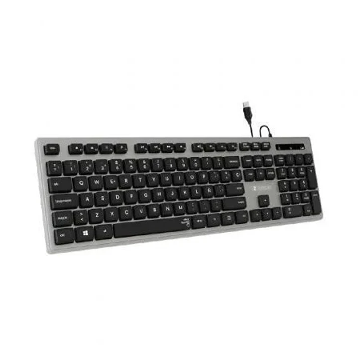 Subblim Teclado Ergonómico Delgado - Teclas silenciosas y cóncavas - Conexión USB Plug and Play - Teclado Numérico - Teclas Ergonómicas - Pulsaciones  1