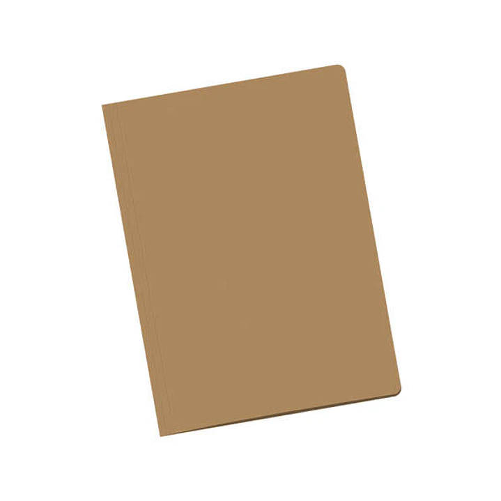 Dohe Pack de 50 Subcarpetas de Cartulina de 170gr A4 - Con Ranura para Fastener - Resistente y Duradera - Ideal para Organizar Documentos - Color Marr 1