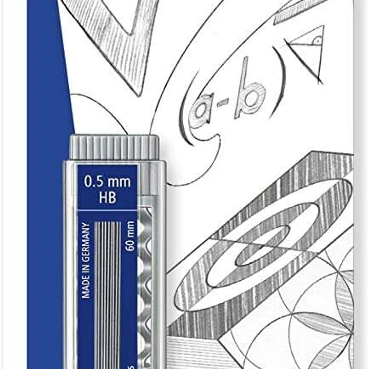 Staedtler Micro Carbon 255 Dispensador de Minas con 40 Minas - Mina HB de 0.5mm - Rellena las Minas Individualmente - Resistencia a la Rotura - 90% Pr 1