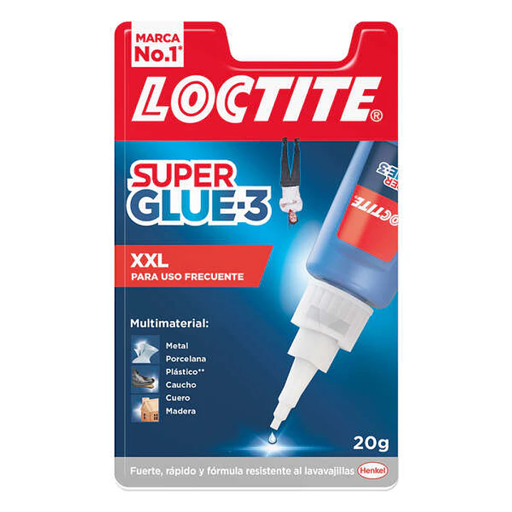 Loctite Superglue-3 XXL 20gr - Adhesivo Universal Instantaneo - Transparente y Secado Rapido - Resistente al Agua y Temperaturas Extremas 1