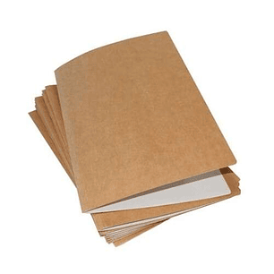 Mariola Pack de 50 Subcarpetas Kraft-Blanco - Formato A4 - Ranura para Fastener - Color Marron/Blanco