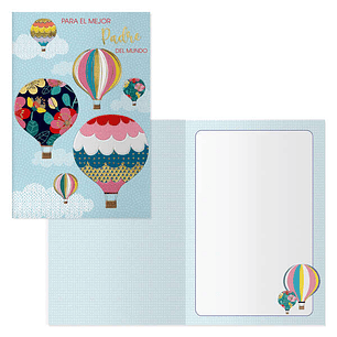 Dohe Pack de 6 Tarjetas de Felicitacion Dia del Padre - 11.5x17cm - Impresion a Todo Color - Estampaciones con Pelicula de Color - Papel Offset Blanco