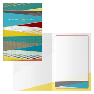 Dohe Pack de 6 Tarjetas de Felicitacion Dia del Padre - 11.5x17cm - Impresion a Todo Color - Estampaciones con Pelicula de Color - Estampacion en Seco