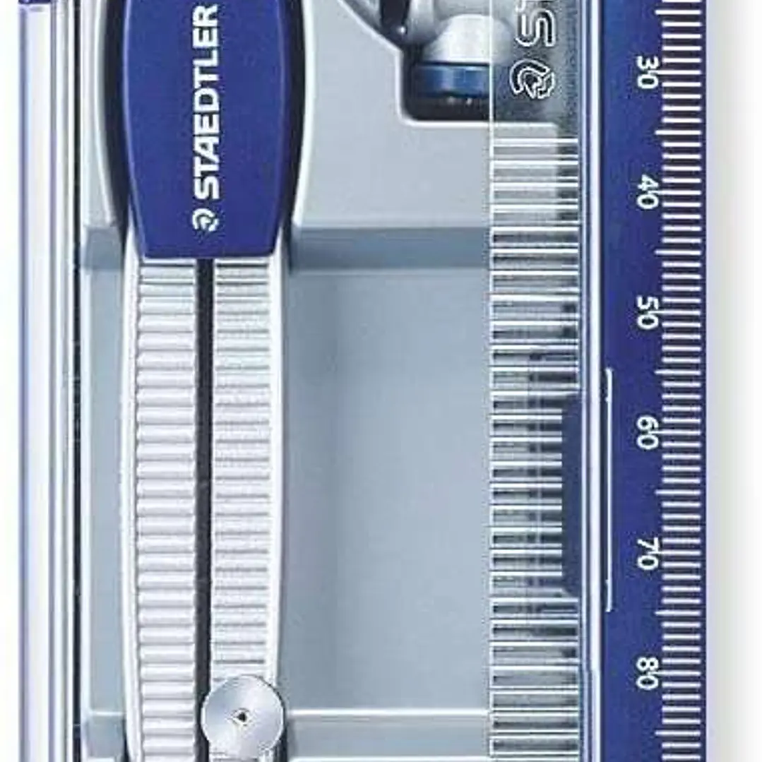 Staedtler Noris 550 60 Compas de Precision - Diametro Maximo 300mm - Para Iniciacion al Dibujo 1