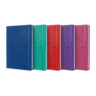 Oxford Signature Cuaderno Cosido Tapa Extradura A5 - 1 Linea - 80 Hojas - Colores Surtidos
