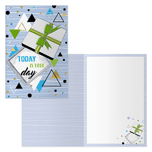 Dohe Pack de 6 Tarjetas de Felicitacion Dia del Padre - 11.5x17cm - Impresion a Todo Color - Estampaciones con Pelicula de Color - Estampacion en Seco