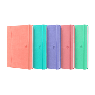Oxford Signature Cuaderno Cosido Tapa Extradura A5 Liso 80 Hojas Surtido Pastel - Tamaño A5 - Tapa Dura Extradura - 80 Hojas Lisas - Colores Surtidos