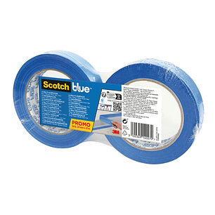 Scotchblue Pack de 2 Cintas de Enmascarar - 24mm x 41m - 100% PEFC - Multisuperficie - Color Azul