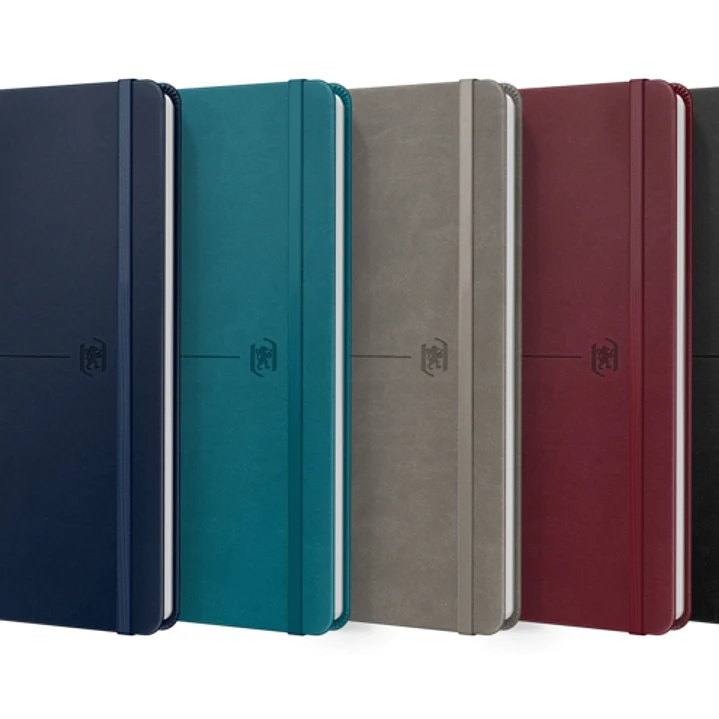 Oxford Signature Cuaderno Cosido Tapa Extradura A5 Liso - 80 Hojas - Colores Surtidos 1