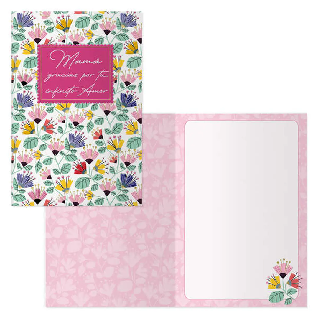 Dohe Pack de 6 Tarjetas de Felicitacion Dia de la Madre - 11.5x17cm - Impresas a Todo Color - Estampaciones con Pelicula de Color - Estampacion en Sec 1