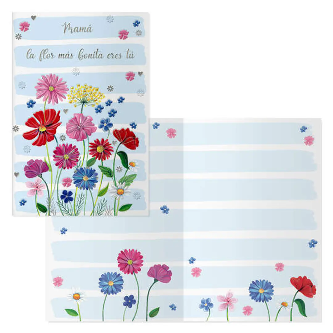 Dohe Pack de 6 Tarjetas de Felicitacion Dia de la Madre - 11.5x17cm - Impresas a Todo Color - Estampaciones con Pelicula de Color - Estampacion en Sec 1