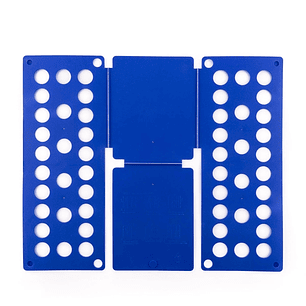 Innovagoods Doblador de Ropa - Plegable - Polipropileno - Adaptado a Ropa Infantil - Universal - 40x16x1cm - Color Azul