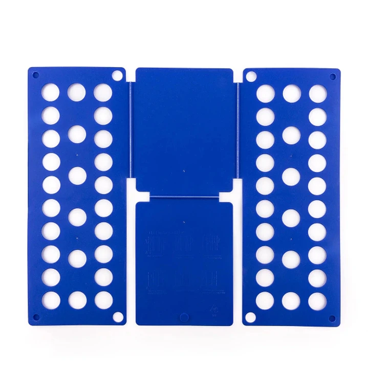 Innovagoods Doblador de Ropa - Plegable - Polipropileno - Adaptado a Ropa Infantil - Universal - 40x16x1cm - Color Azul 1
