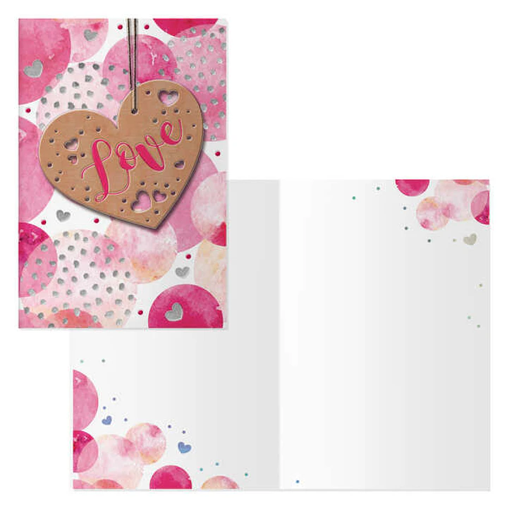 Dohe Pack de 6 Tarjetas de Felicitacion de San Valentin - 11.5x17cm - Impresas a Todo Color - Estampaciones con Pelicula de Color - Estampacion en Sec 1