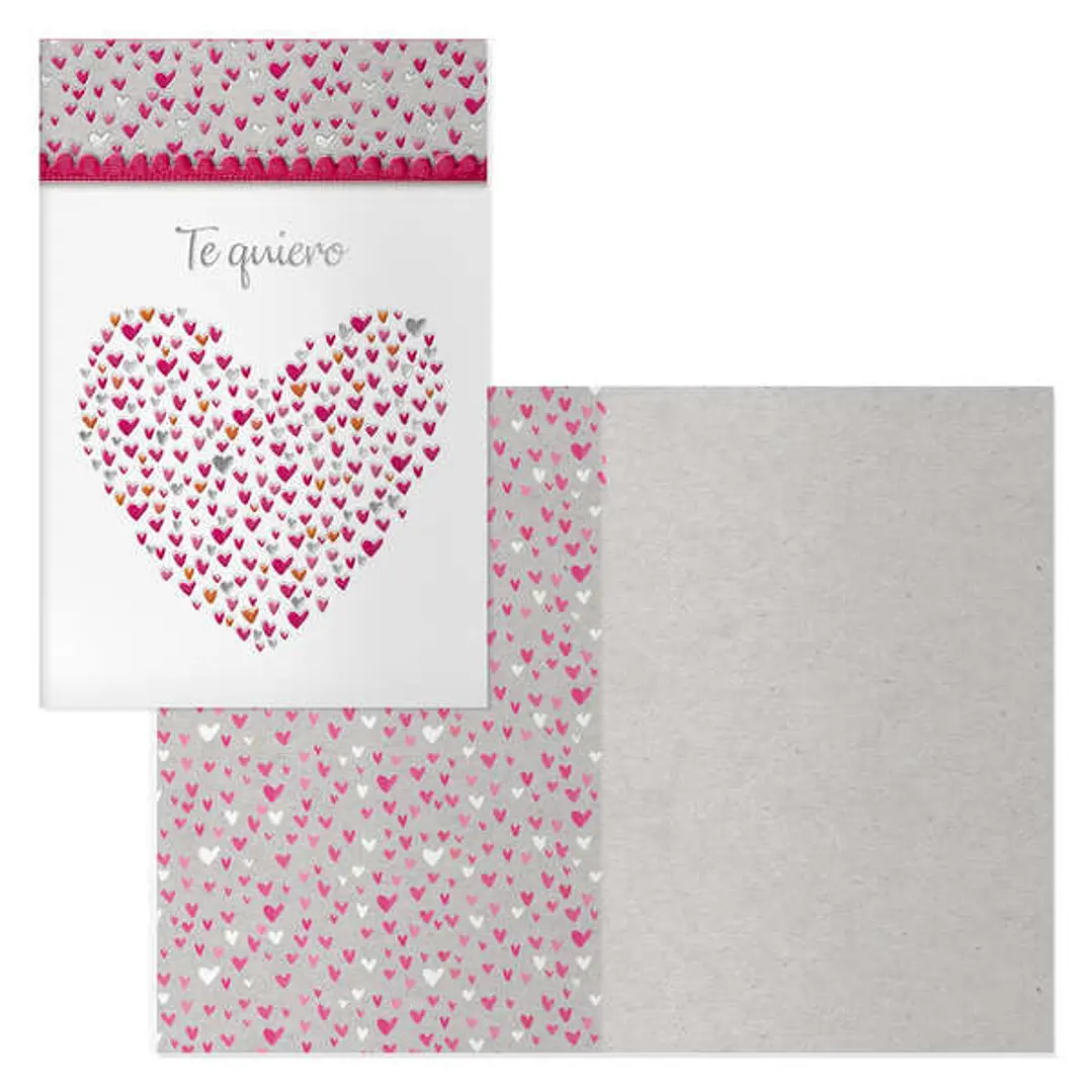 Dohe Pack de 6 Tarjetas de Felicitacion de San Valentin - 11.5x17cm - Impresas a Todo Color - Estampaciones con Pelicula de Color - Estampacion en Sec 1