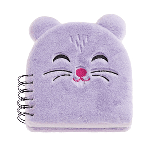 Miquel Rius Back2Fun Cuaderno Peluche Hamster - 160 Hojas Rayadas de Papel 80 g/m2 - Guardas Estampadas y Primera Pagina con Portadilla