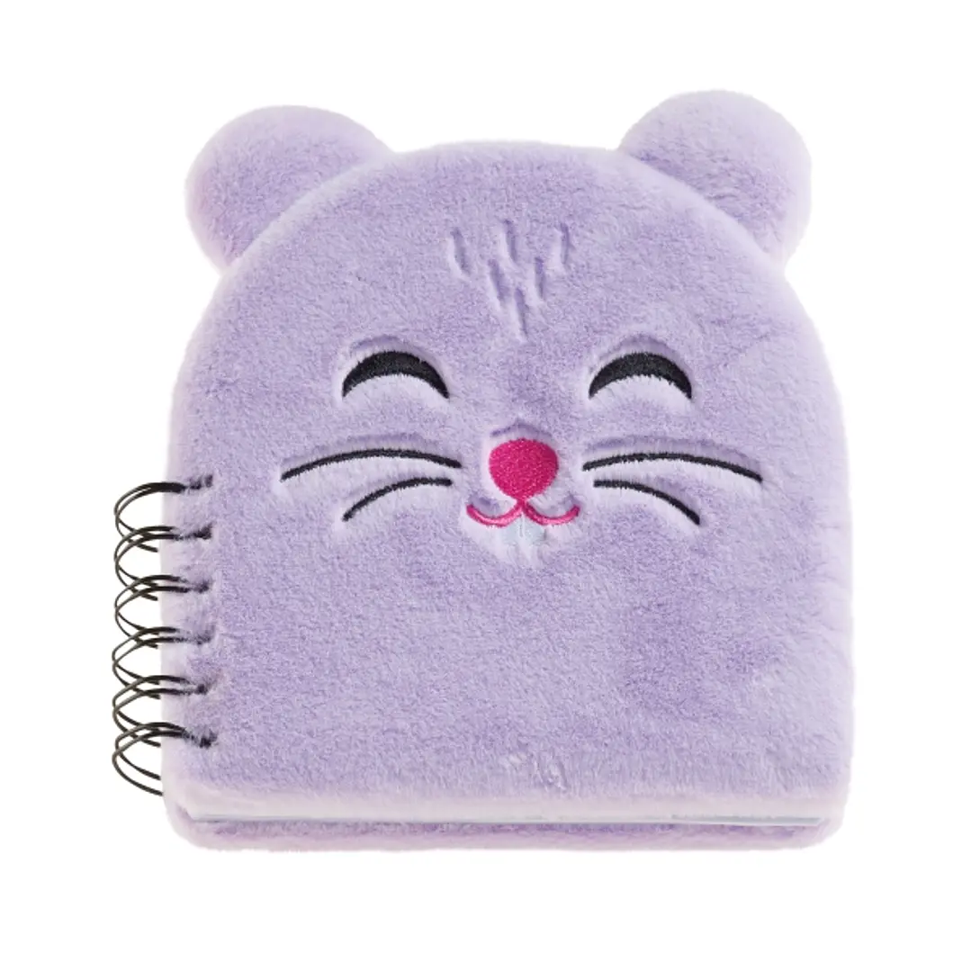 Miquel Rius Back2Fun Cuaderno Peluche Hamster - 160 Hojas Rayadas de Papel 80 g/m2 - Guardas Estampadas y Primera Pagina con Portadilla 1