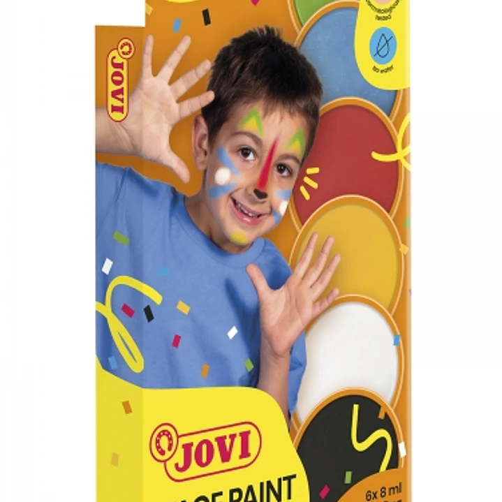 Jovi Estuche de 6 Botes Maquillaje Crema - Hipoalergenico - Base Grasa - Facil Aplicacion y Retiro - Gran Cubricion - Mezclables - Color Surtido 1