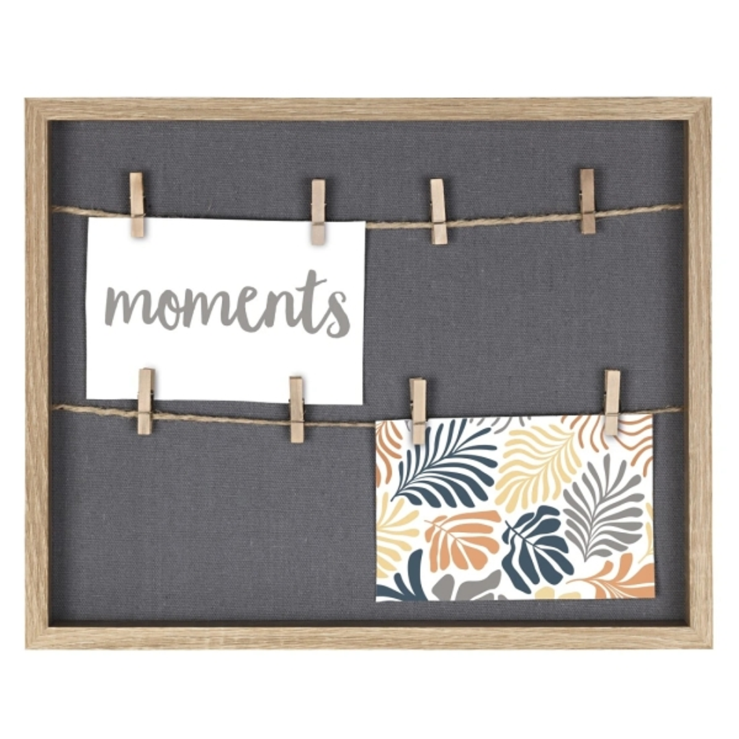 Hama Muro Marco de Fotos con Cordon - Madera MDF - 36.6x29.6x3.2cm - Color Marron 1