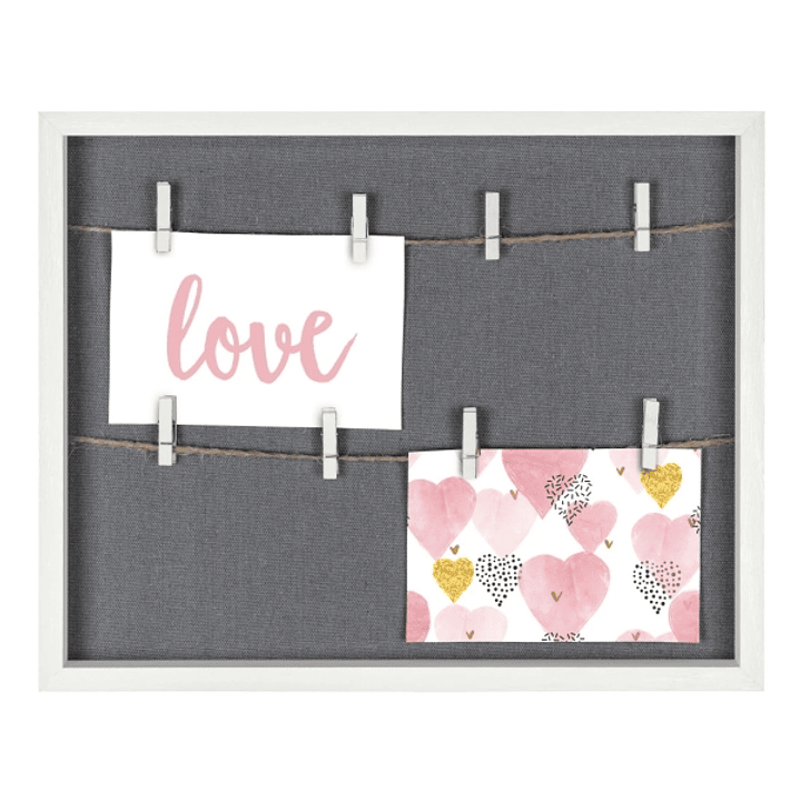 Hama Muro Marco de Fotos con Cordon - Madera MDF - 36.6x29.6x3.2cm - Color Blanco 1