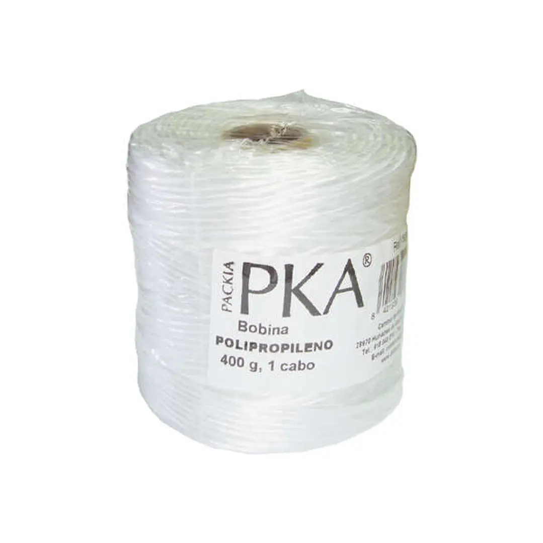 Dohe Bobina de Cuerda para Paqueteria 400g - Polipropileno Resistente - Ideal para todo tipo de Aplicaciones - Especialmente Diseñada para Paqueteria 1