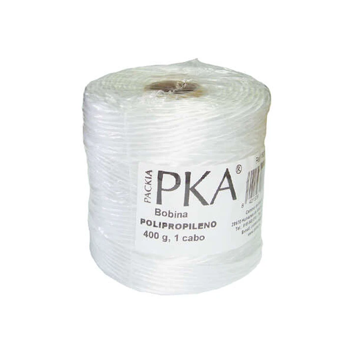 Dohe Bobina de Cuerda para Paqueteria 400g - Polipropileno Resistente - Ideal para todo tipo de Aplicaciones - Especialmente Diseñada para Paqueteria 1