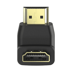 Hama Essential Adaptador HDMI Acodado - HDMI Hembra - HDMI Macho - 270º - Color Negro
