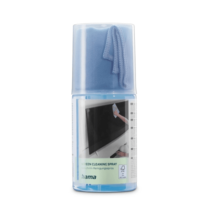 Hama Limpiador de Pantallas - Capacidad 200ml - Bayeta de Microfibra - Color Azul 1