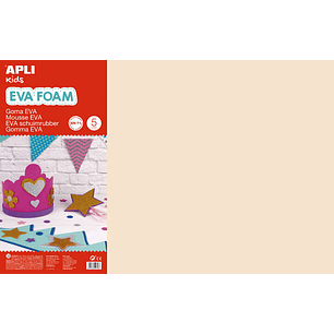 Apli Goma Eva Piel 600x400mm - 5 Hojas de Alta Calidad y Facil de Cortar