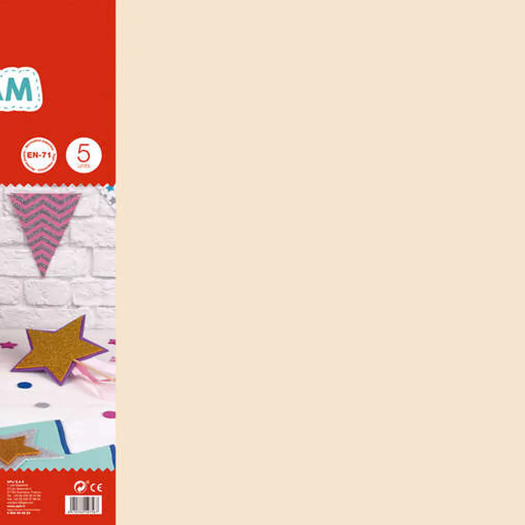 Apli Goma Eva Piel 600x400mm - 5 Hojas de Alta Calidad y Facil de Cortar 1