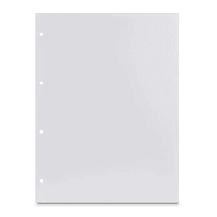 Hama Pack de 25 Cartulinas para Fotos - Perforado - 233x310mm - Color Blanco