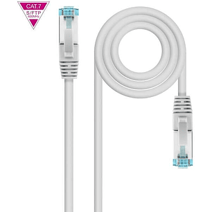 Nanocable Cable de Red Latiguillo Cat.7 600Mhz LSZH SFTP PIMF AWG26 15m