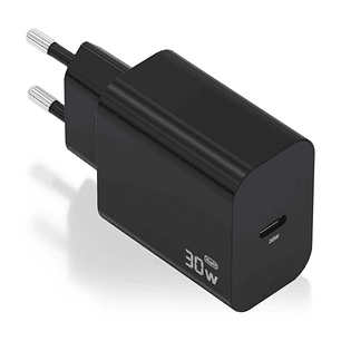 Aisens Cargador GaN 30W - USB-C PD3.0 - Color Negro