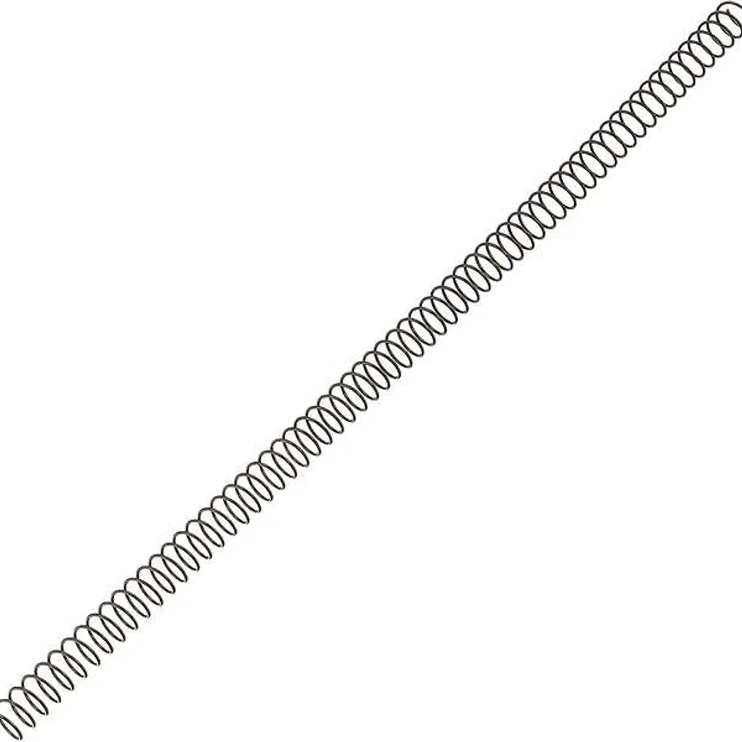 Fellowes Pack de 100 Espirales Metalicas 12mm - Hasta 80 Paginas - Color Negro 1