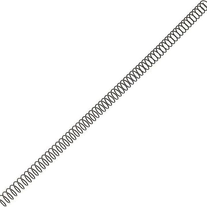 Fellowes Pack de 100 Espirales Metalicas 12mm - Hasta 80 Paginas - Color Negro 1