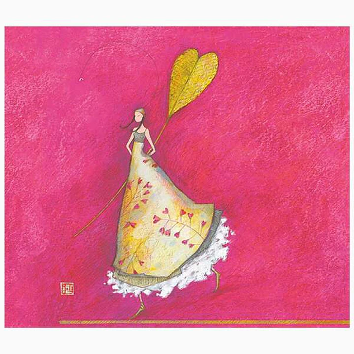 Pictura Gaëlle Boissonnard Tarjeta Doble - Acabado en Barniz de Relieve UV Grueso - Laminado Mate de Tacto Suave - 10.5x21cm - Papel con Certificacion 1