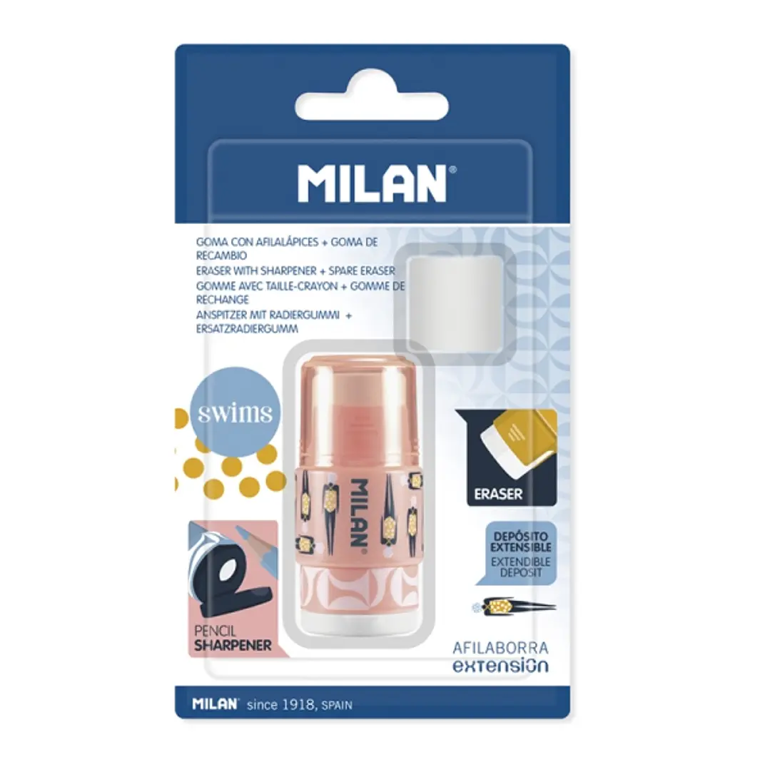 Milan Extension Swims Afilaborra - 1 Goma de Recambio - Cuchilla de Acero de Seguridad - Colores Surtidos 1