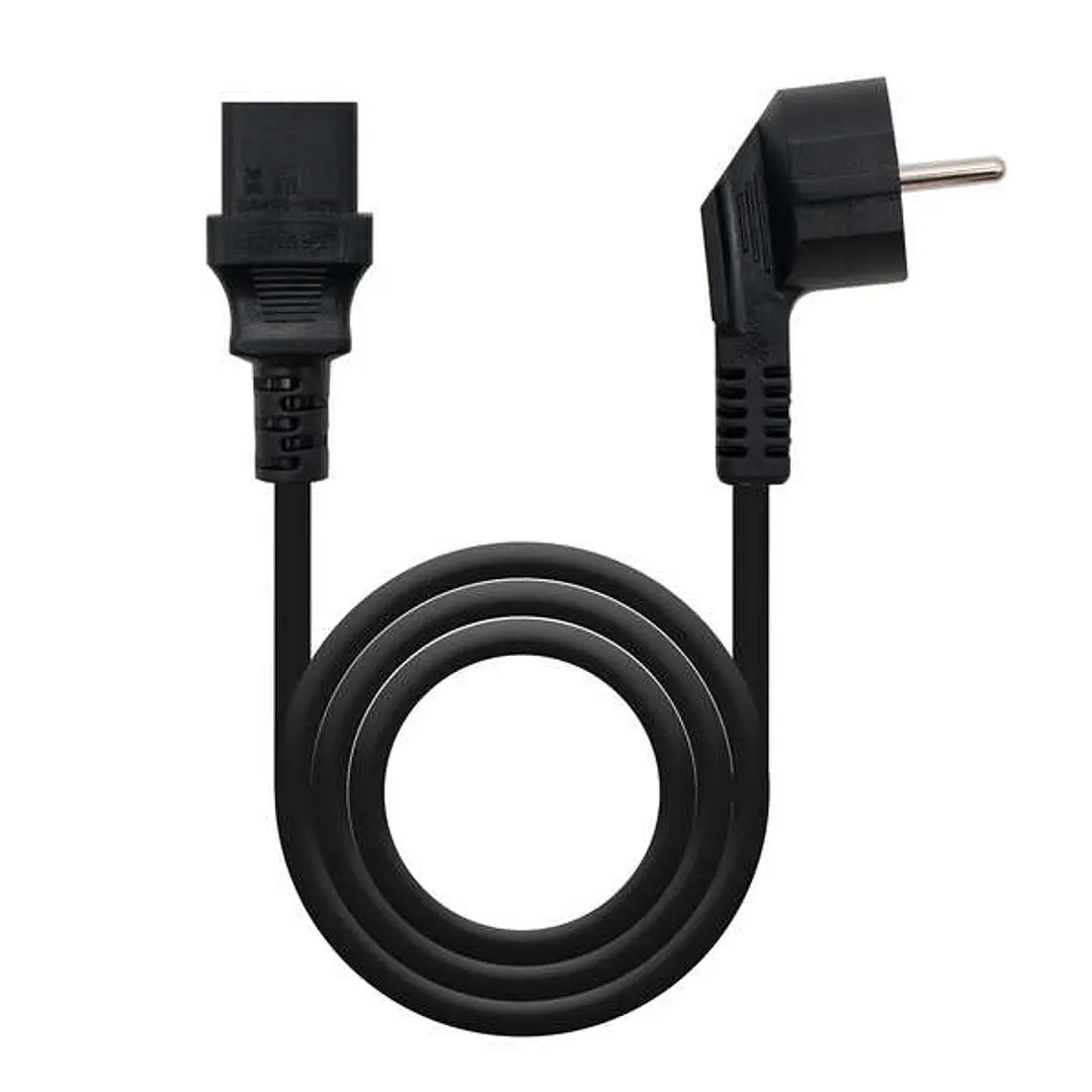 Nanocable Cable de Alimentacion CPU - Shucko CEE7 Macho a C-13 Hembra 10m - Color Negro 1