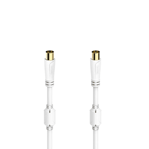 Hama Essential Cable Coaxial de Antena Macho/Hembra - Longitud 1.5m - Terminales Chapados en Oro - Triple Blindaje - Apantallamiento 100dB - Impedanci